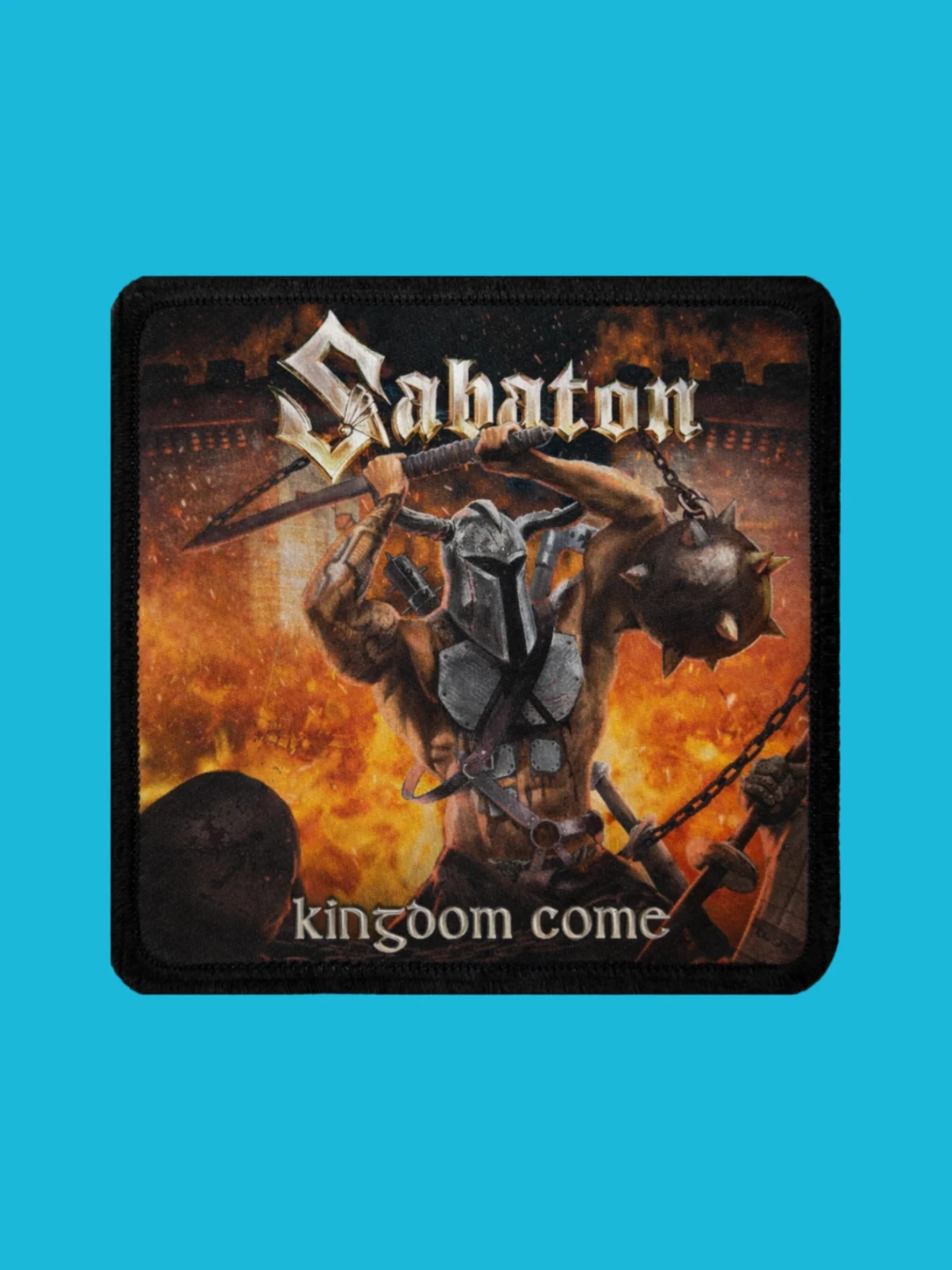 Patch Sabaton - Kingdom Come - Imprimé - Carré de 7,5 x 7,5 centimètres